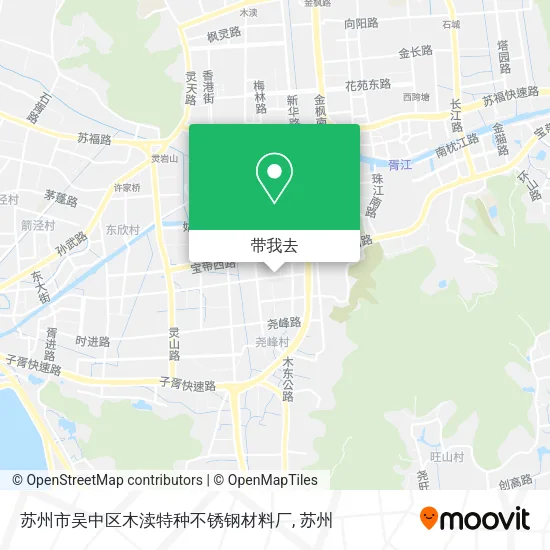 苏州市吴中区木渎特种不锈钢材料厂地图