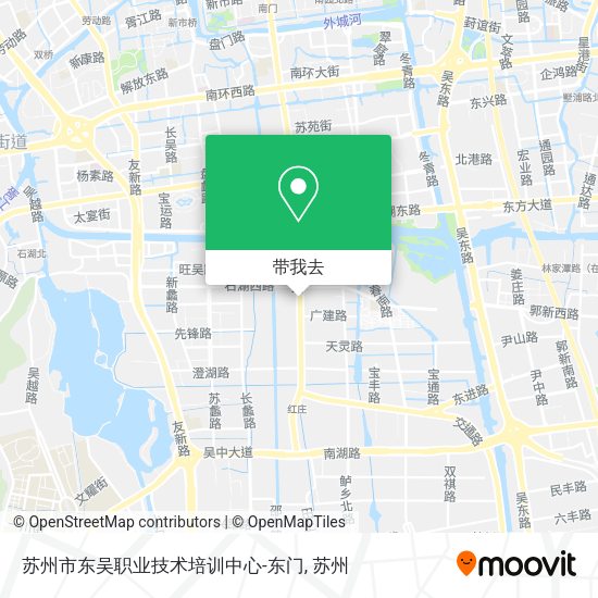 苏州市东吴职业技术培训中心-东门地图