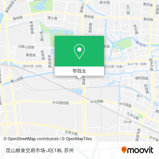 昆山粮食交易市场-J区1栋地图