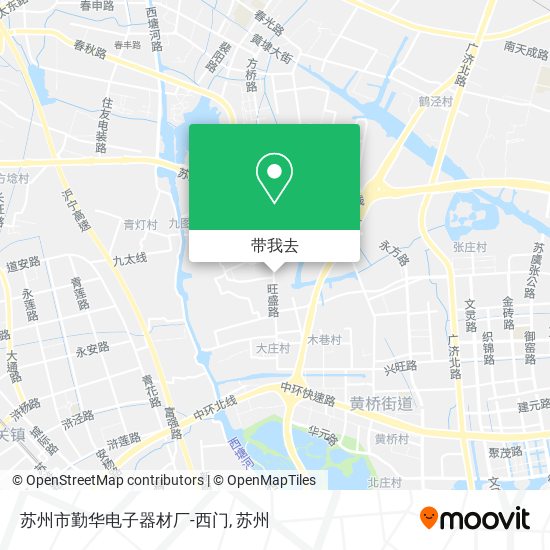 苏州市勤华电子器材厂-西门地图