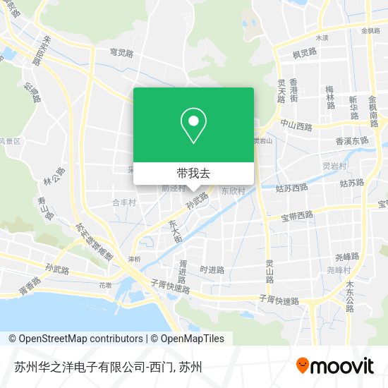苏州华之洋电子有限公司-西门地图