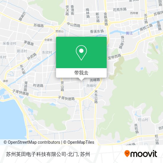 苏州英田电子科技有限公司-北门地图