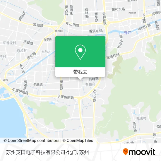 苏州英田电子科技有限公司-北门地图