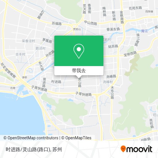 时进路/灵山路(路口)地图