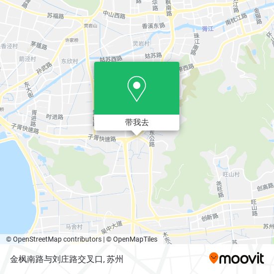 金枫南路与刘庄路交叉口地图