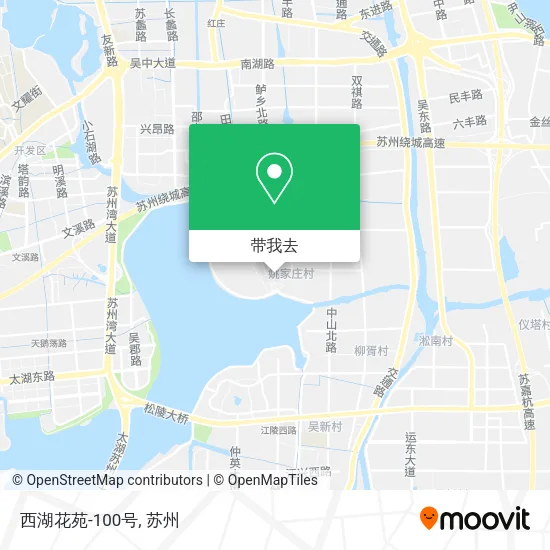 西湖花苑-100号地图