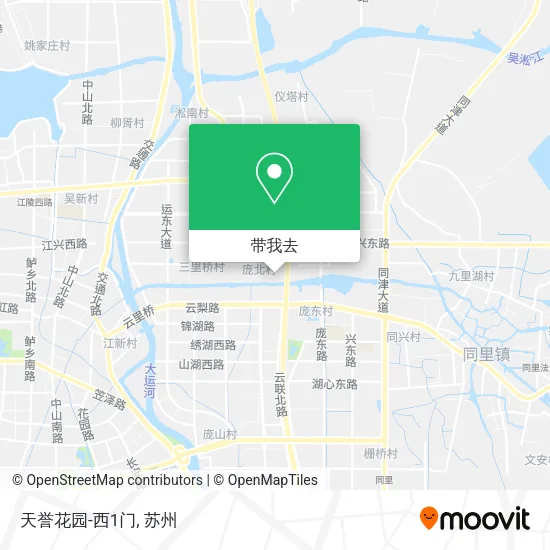 天誉花园-西1门地图