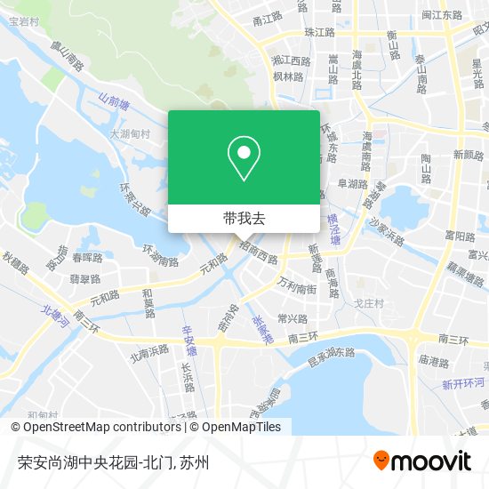 荣安尚湖中央花园-北门地图