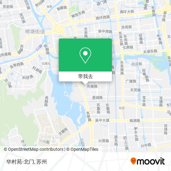 华村苑-北门地图