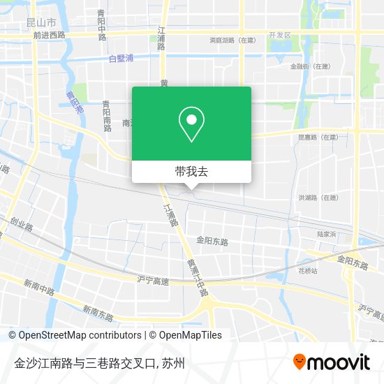 金沙江南路与三巷路交叉口地图
