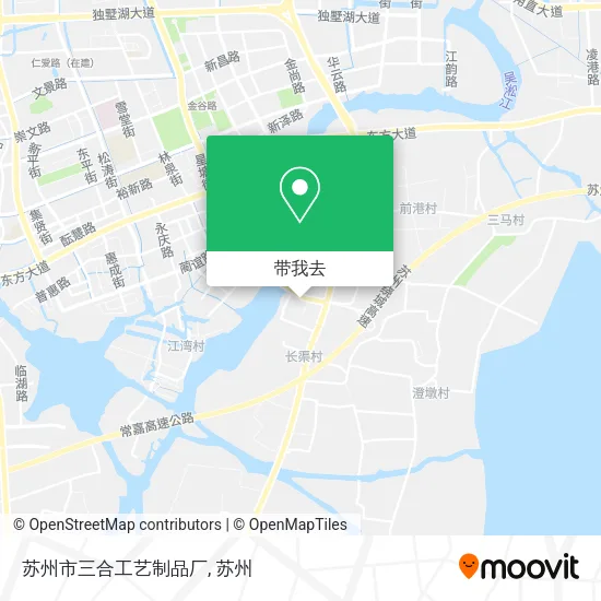 苏州市三合工艺制品厂地图