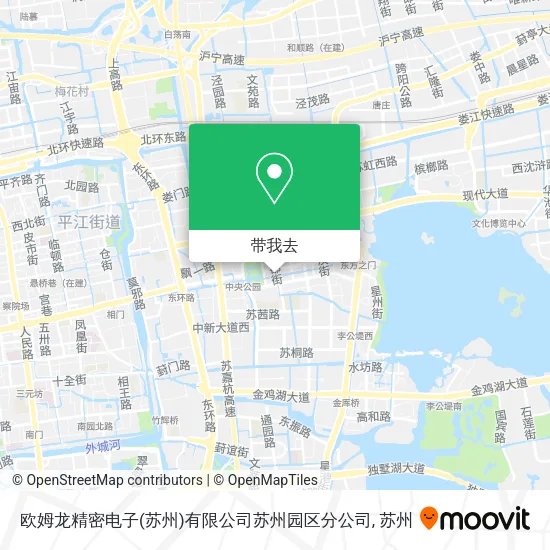 欧姆龙精密电子(苏州)有限公司苏州园区分公司地图