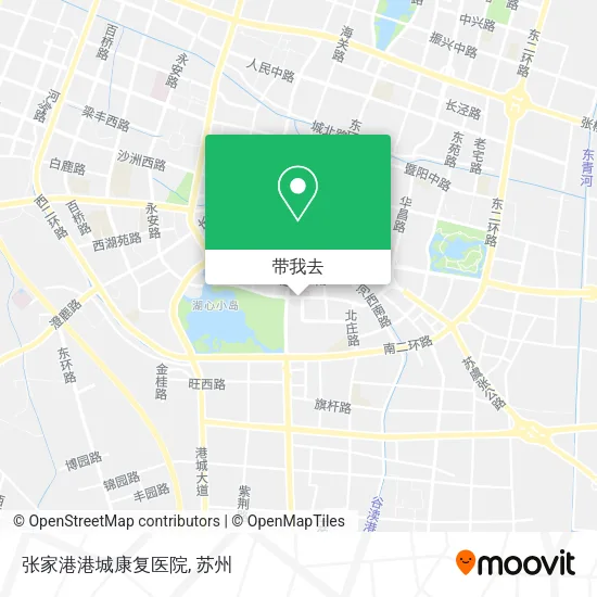张家港港城康复医院地图