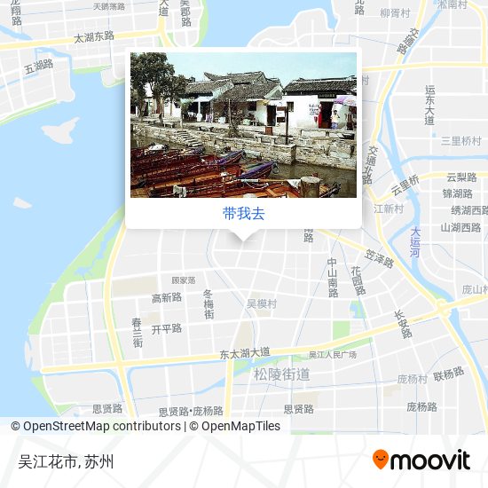 吴江花市地图