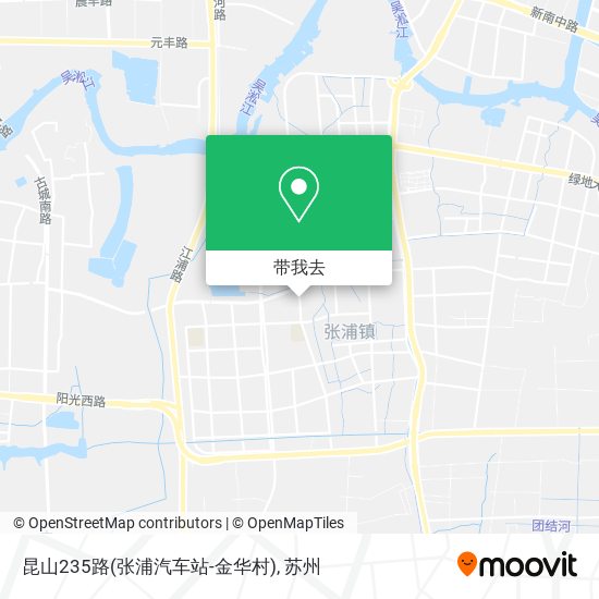 昆山235路(张浦汽车站-金华村)地图