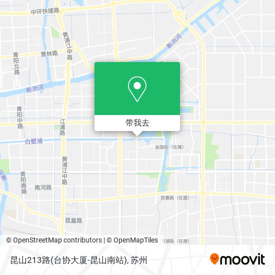 昆山213路(台协大厦-昆山南站)地图