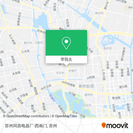 苏州同昌电器厂-西南门地图