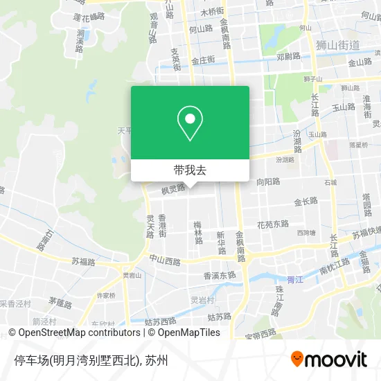 停车场(明月湾别墅西北)地图