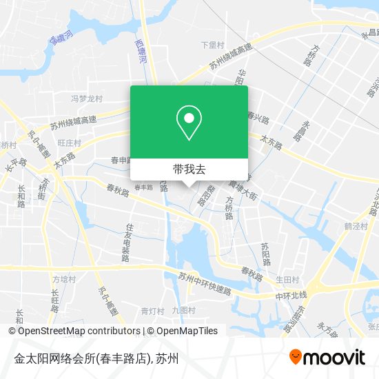 金太阳网络会所(春丰路店)地图