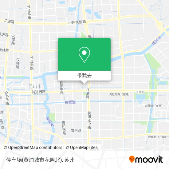 停车场(黄浦城市花园北)地图