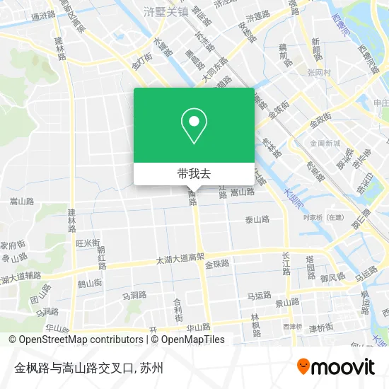 金枫路与嵩山路交叉口地图