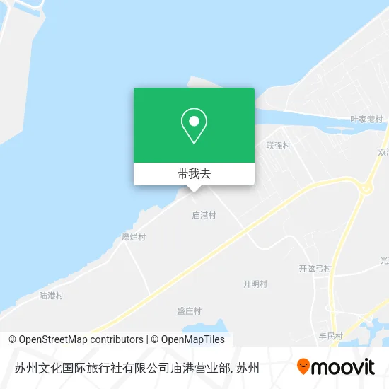 苏州文化国际旅行社有限公司庙港营业部地图