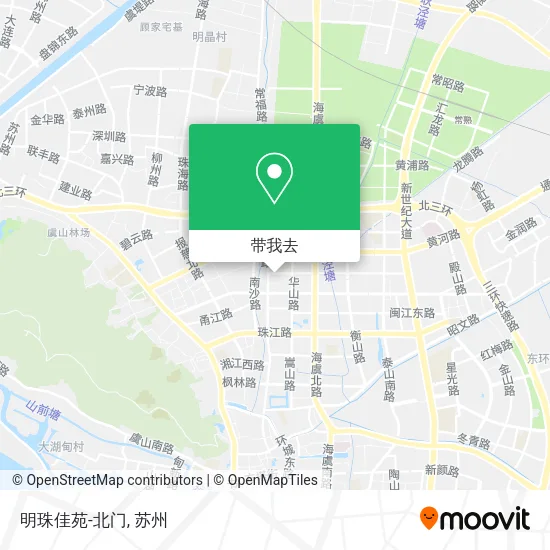 明珠佳苑-北门地图