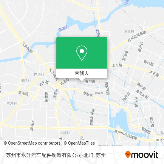 苏州市永升汽车配件制造有限公司-北门地图
