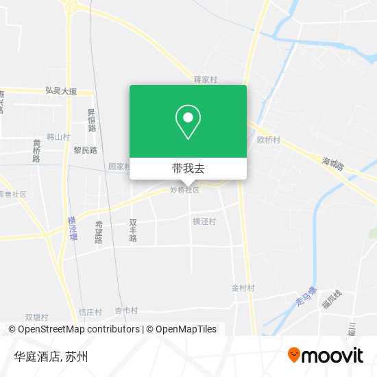 华庭酒店地图