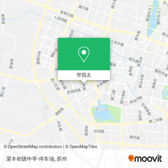 梁丰初级中学-停车场地图