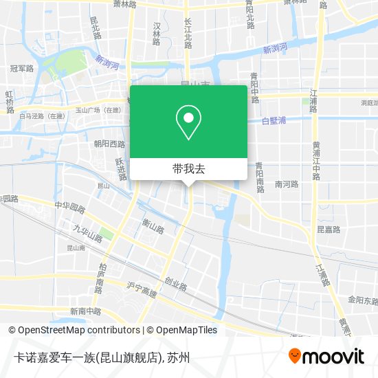 卡诺嘉爱车一族(昆山旗舰店)地图