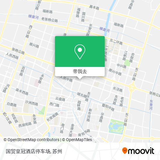 国贸皇冠酒店停车场地图