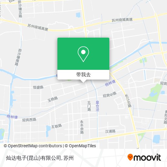 灿达电子(昆山)有限公司地图