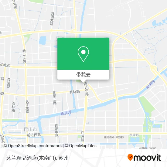 沐兰精品酒店(东南门)地图