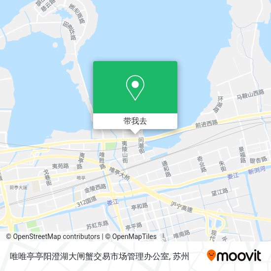 唯唯亭亭阳澄湖大闸蟹交易市场管理办公室地图