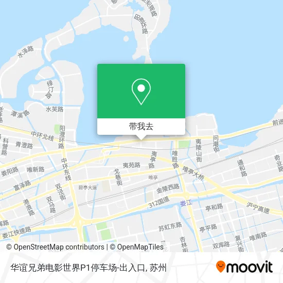 华谊兄弟电影世界P1停车场-出入口地图