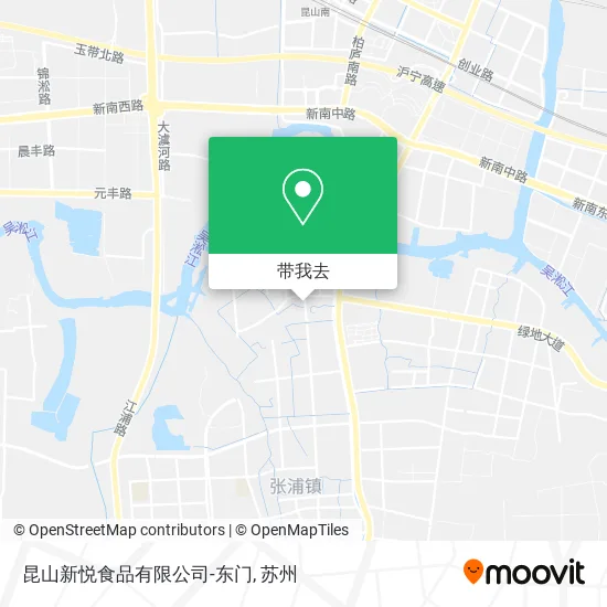昆山新悦食品有限公司-东门地图