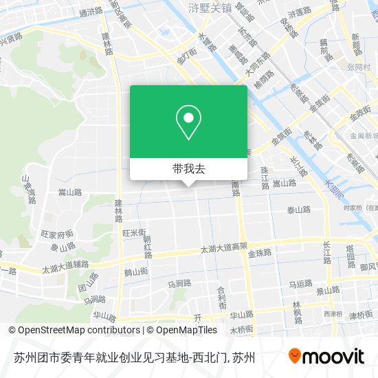 苏州团市委青年就业创业见习基地-西北门地图