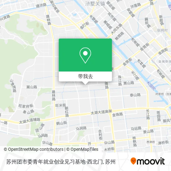 苏州团市委青年就业创业见习基地-西北门地图