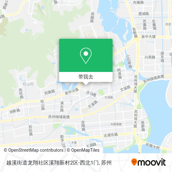 越溪街道龙翔社区溪翔新村2区-西北1门地图