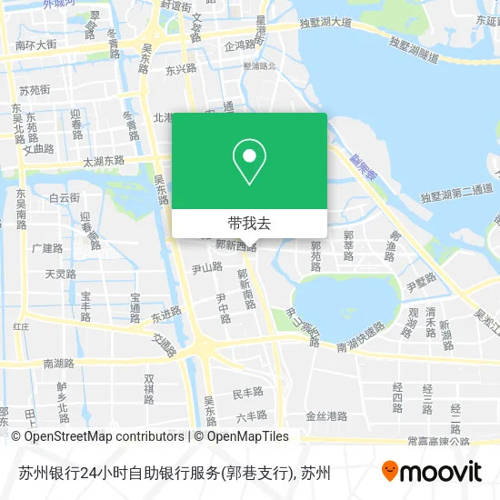 苏州银行24小时自助银行服务(郭巷支行)地图