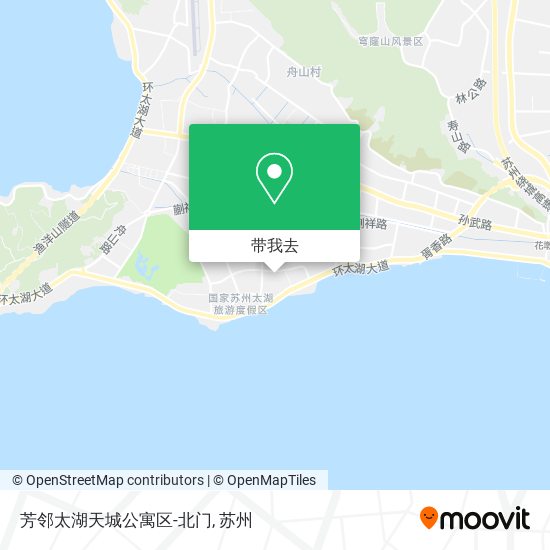 芳邻太湖天城公寓区-北门地图