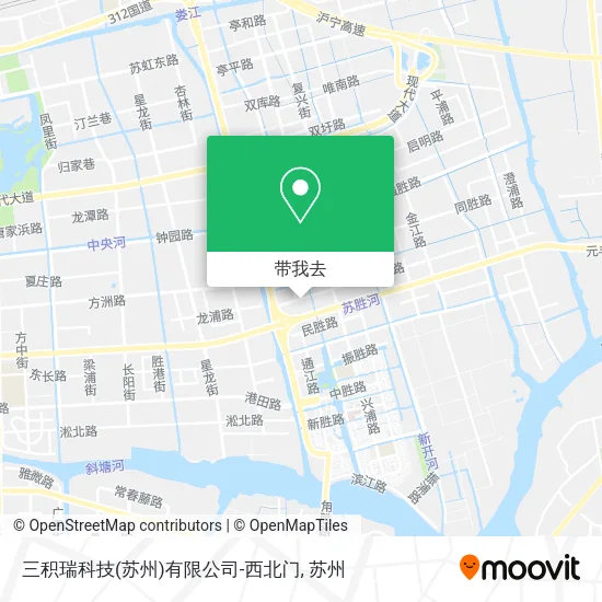 三积瑞科技(苏州)有限公司-西北门地图
