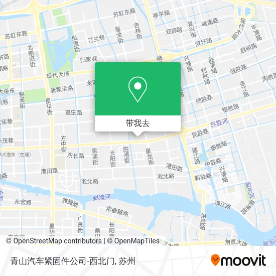 青山汽车紧固件公司-西北门地图