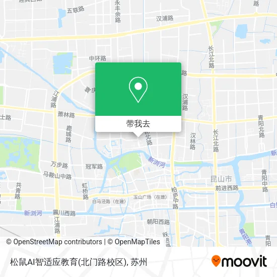 松鼠AI智适应教育(北门路校区)地图