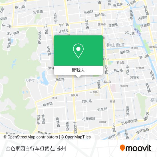 金色家园自行车租赁点地图