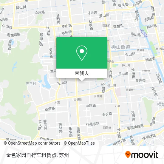 金色家园自行车租赁点地图