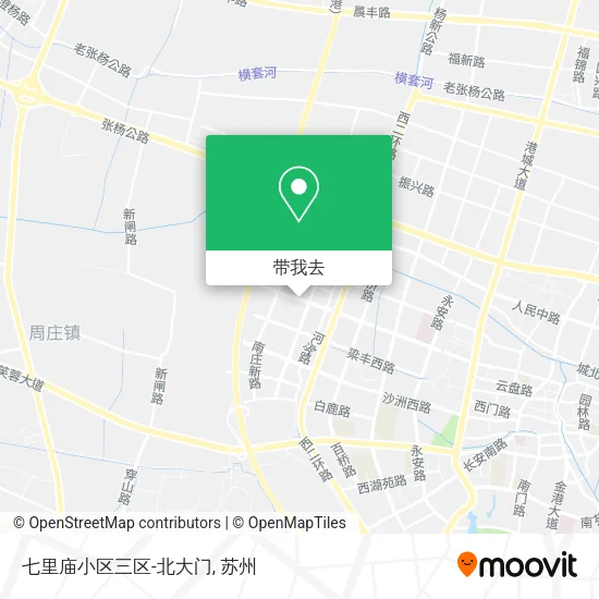 七里庙小区三区-北大门地图