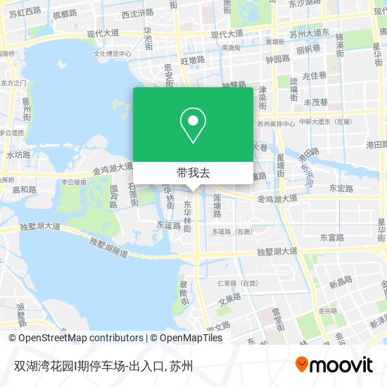 双湖湾花园I期停车场-出入口地图