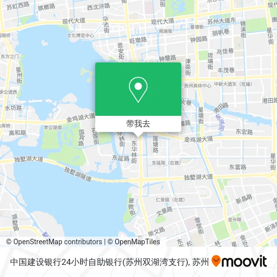 中国建设银行24小时自助银行(苏州双湖湾支行)地图